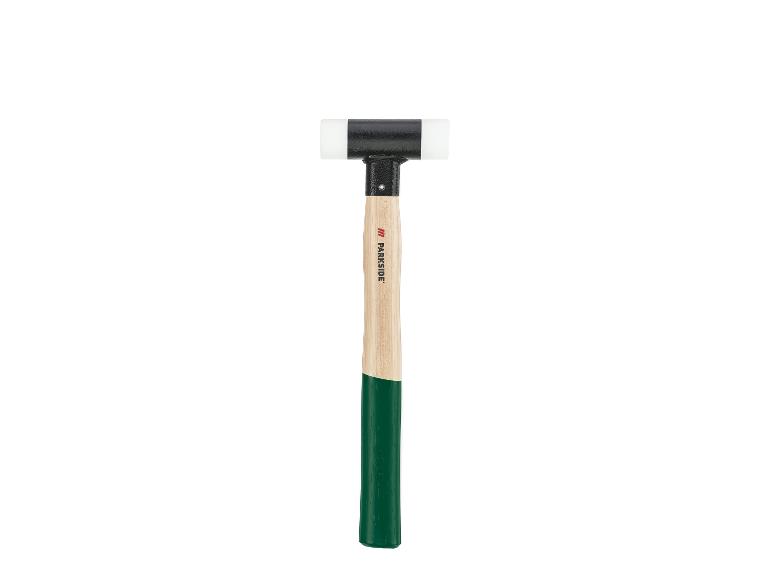 Maillet en caoutchouc PARKSIDE avec manche en bois et base verte