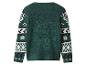Pull vert avec motif Fair Isle sur les manches