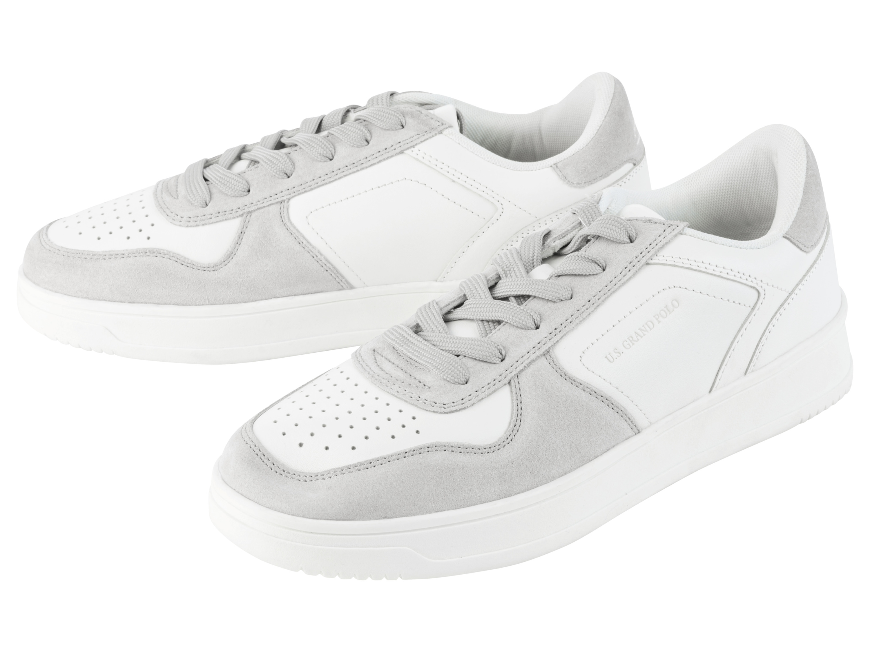 LIVERGY® Sneakers homme (blanc/gris, 48)