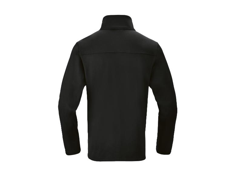 Veste noire pour homme avec fermeture éclair et col montant, vue de dos