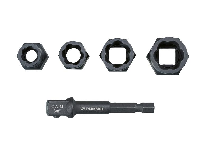 Jeu d'extracteurs de boulons et écrous endommagés Parkside OWIM 3/8'.
