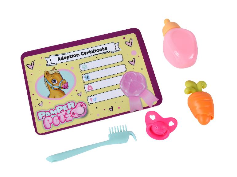 Ensemble de jouets Pamper Pets avec accessoires pour les soins des animaux.