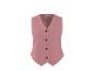Gilet femme rose avec boutons foncés