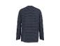 T-shirt à manches longues rayé bleu marine et gris pour homme, vue de dos
