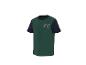 T-shirt vert à manches bleues et le numéro 98 avec un ballon de football.