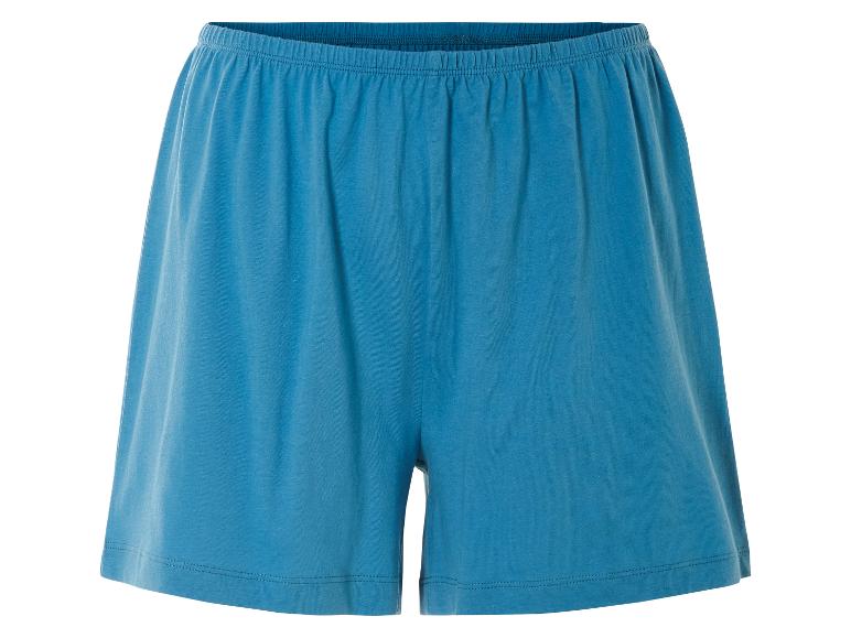 Shorts en jersey bleu marine.