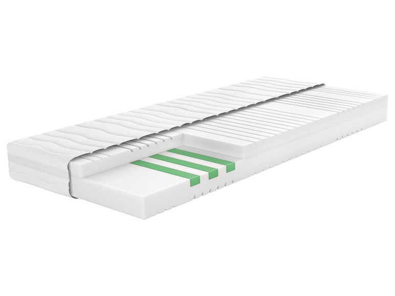 Aller en mode plein écran : LIVARNO home Matelas en mousse froide, 7 zones, H2, 90 x 200 cm - Image 1