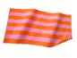 Serviette de plage rayée orange et rose
