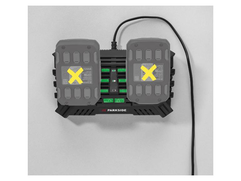 PARKSIDE® Chargeur double pour batteries, PDSL 20 B2, 2 x 4,5 A, 20 V 4