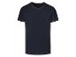 T-shirt bleu marine à manches courtes.