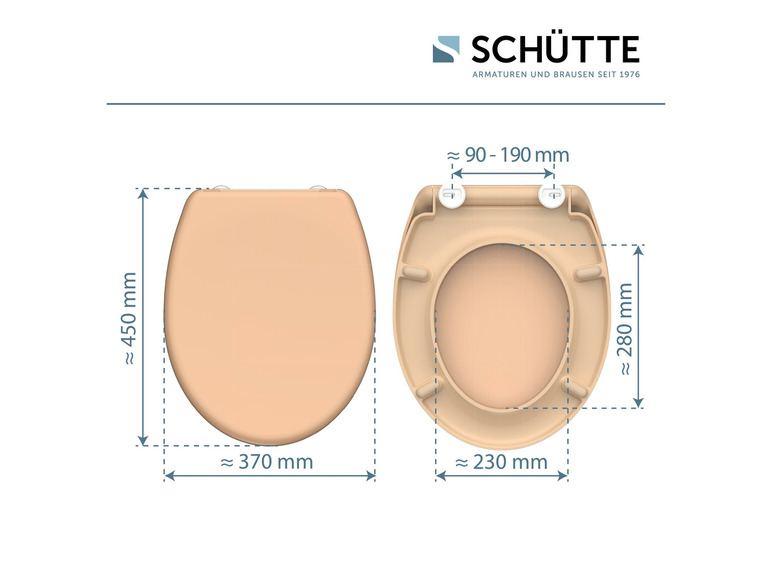 Aller en mode plein écran : Schütte Abattant WC, avec fermeture en douceur - Image 40
