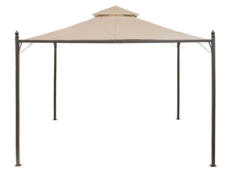 Aller en mode plein écran : LIVARNO home Tonnelle de jardin, 2,95 x 2,95 x 2,6 m, beige/anthracite - Image 1