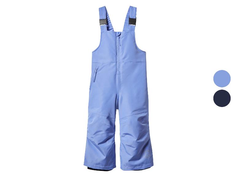 Salopette de ski bleue pour enfants avec bretelles et poches zippées