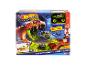Coffret de jeu Hot Wheels Monster Trucks Snake Slam Takedown dans son emballage.