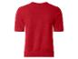 Pull rouge à manches courtes pour femme, vue de dos
