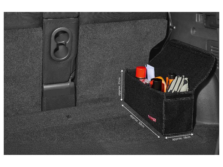 Organisateur de voiture noir Ultimate Speed avec accessoires dans le coffre