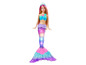 Poupée Barbie avec une queue de sirène qui s'illumine.