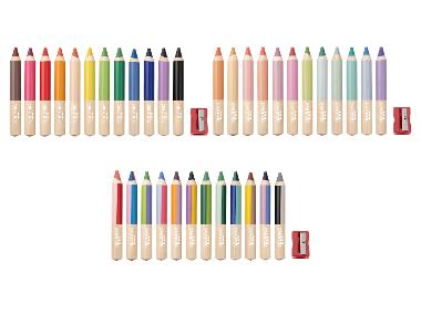 Set de crayons de couleur 3 en 1, 12 pièces