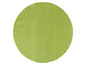 Une nappe ronde verte.