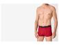 Boxer homme rouge avec ceinture noire et ancre