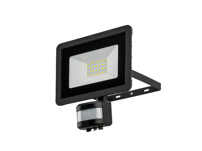 Projecteur LED noir avec capteur de mouvement