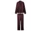Pyjama en satin couleur prune