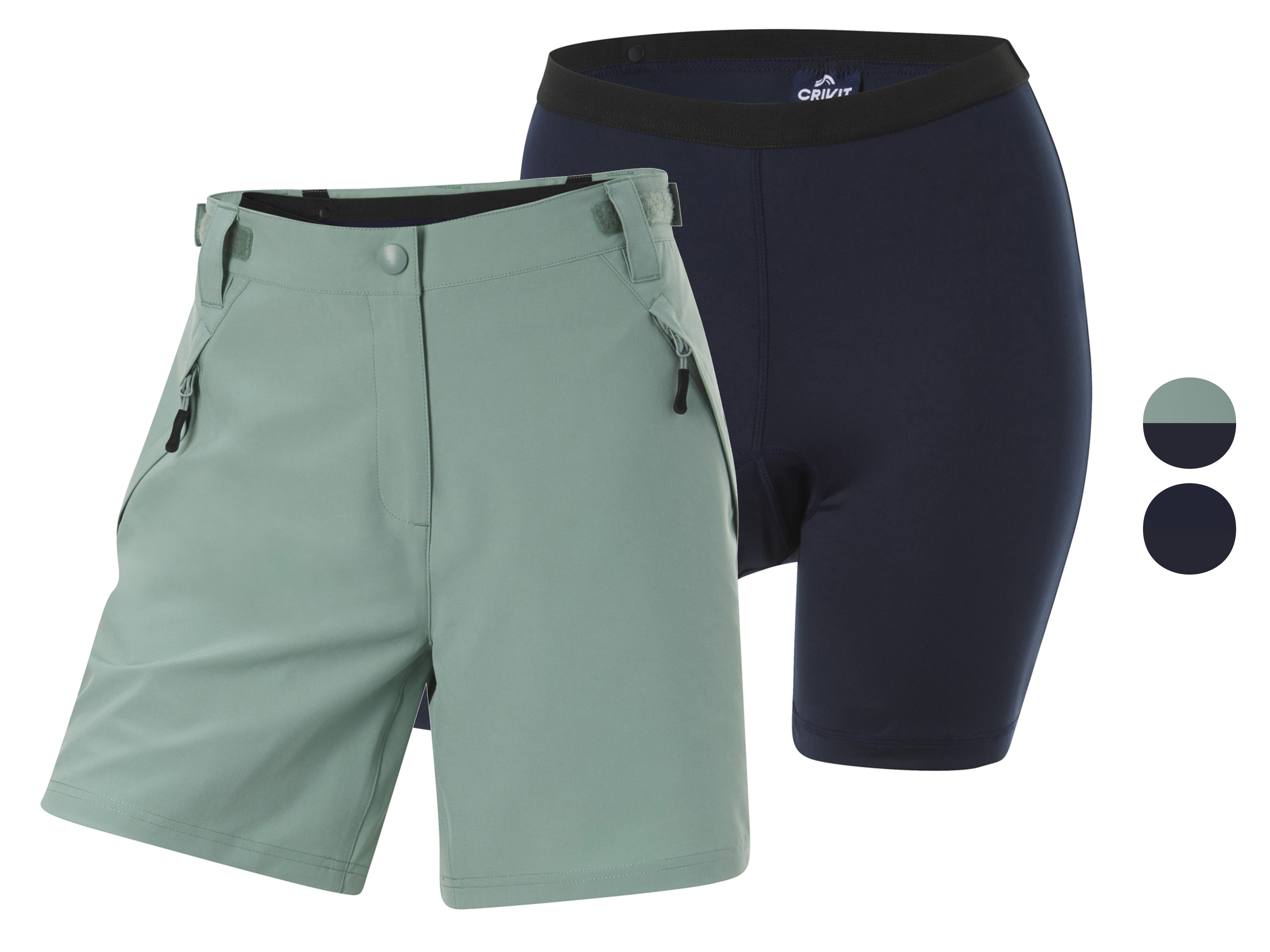 CRIVIT Short fonctionnel 2 en 1 femme