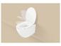 Abattant de toilettes à fermeture douce avec plusieurs positions de fermeture illustrées.