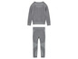 Un survêtement gris à manches longues et un legging.