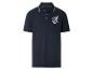 Polo bleu marine pour homme avec motif ancre et texte 'OCEAN Adventure EST. 76'