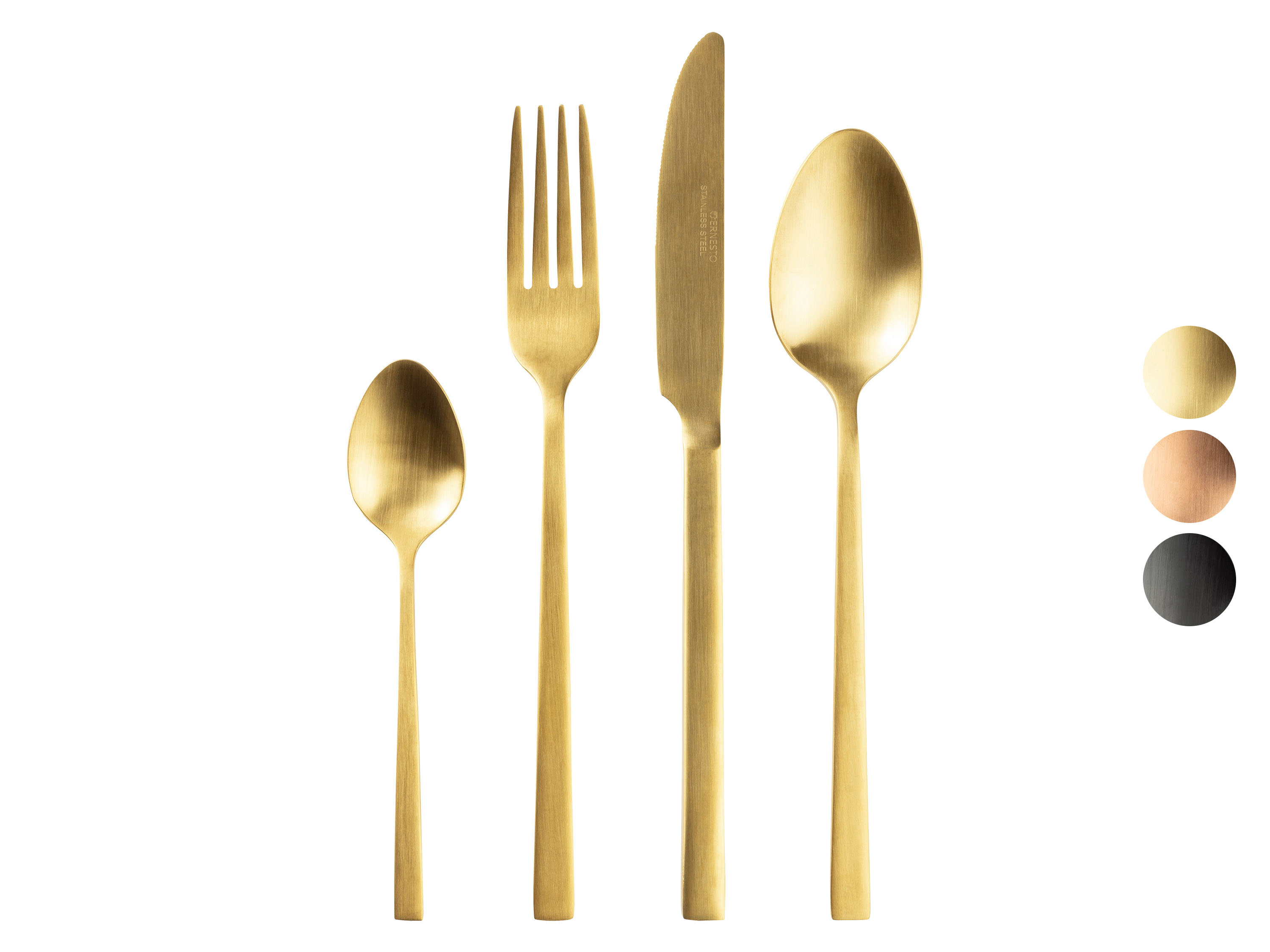 ERNESTO® Set de couverts en acier inoxydable, 16 pièces