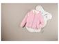 Sweat-shirt rose à capuche et fermeture éclair