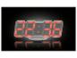 Horloge numérique LED rouge moderne avec affichage digital.