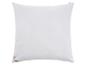 Oreiller blanc avec motif matelassé et étiquette Polygiene.