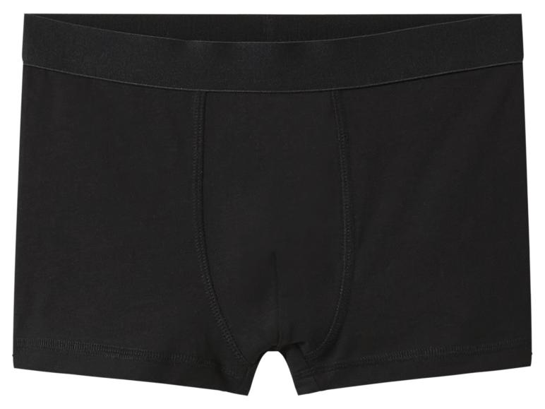 Boxer pour homme noir avec ceinture élastique.