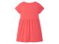 Robe corail pour enfant, style simple et décontracté.