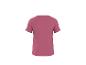 T-shirt femme rose foncé à manches courtes, vue de dos.