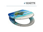 Abattant de WC avec imprimé plage tropicale