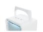 Ventilateur et climatiseur d'air portable blanc.
