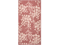 Tapis de bain rose avec un motif floral clair