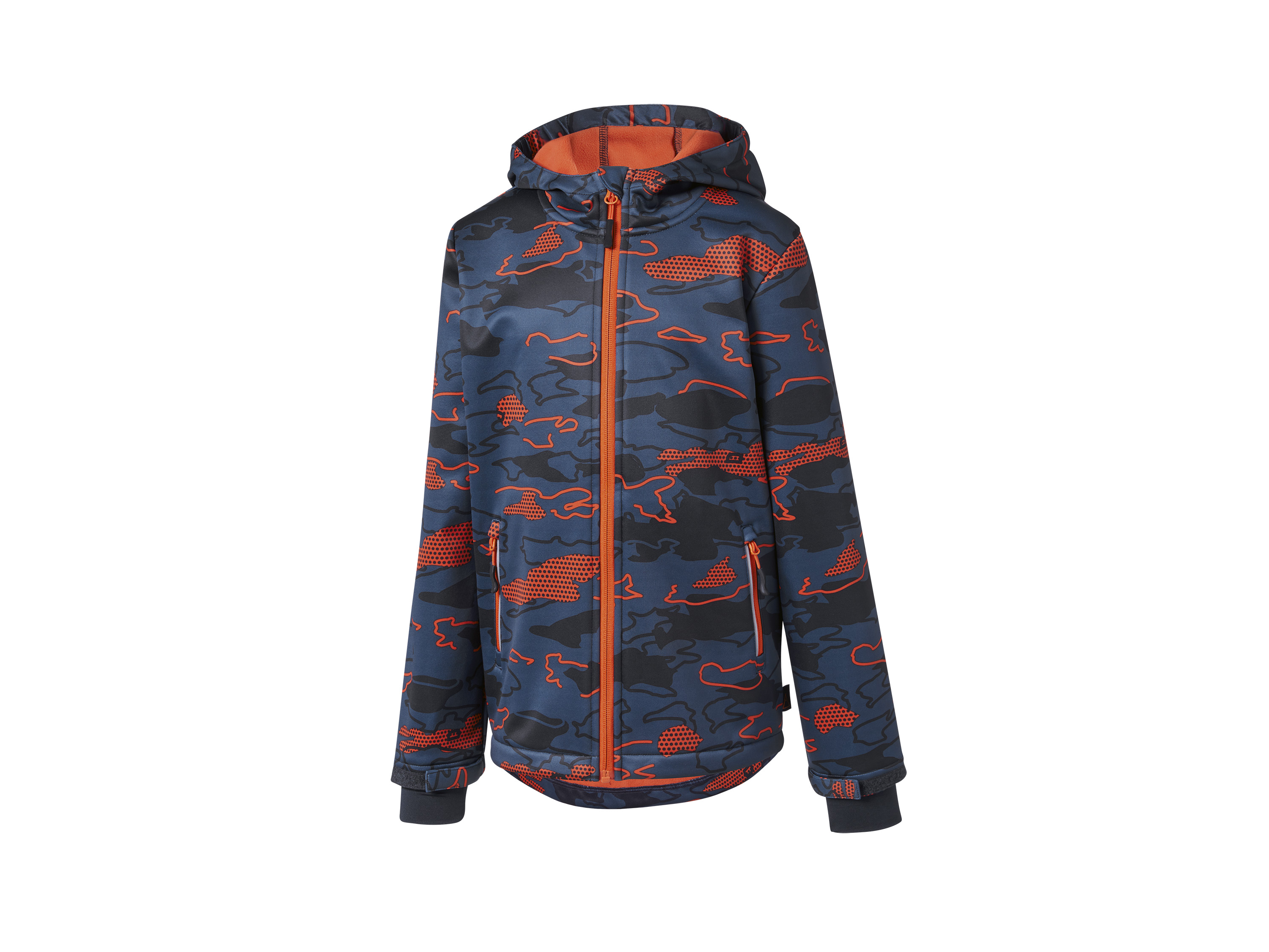 Rocktrail Veste softshell garçon (bleu/orange, 8-10 ans)