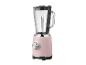Blender rose SilverCrest avec un bol en verre.