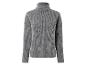 Un pull gris à col roulé.