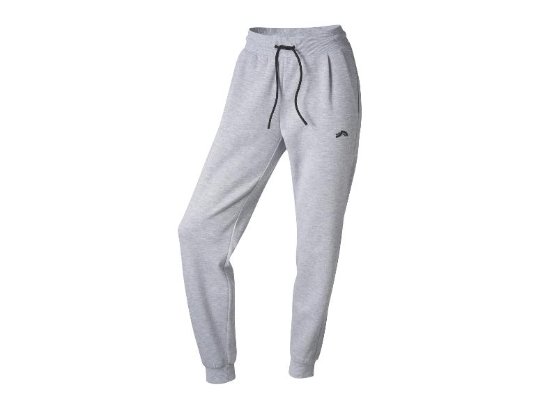 Pantalon de jogging gris avec cordon de serrage noir et petit logo