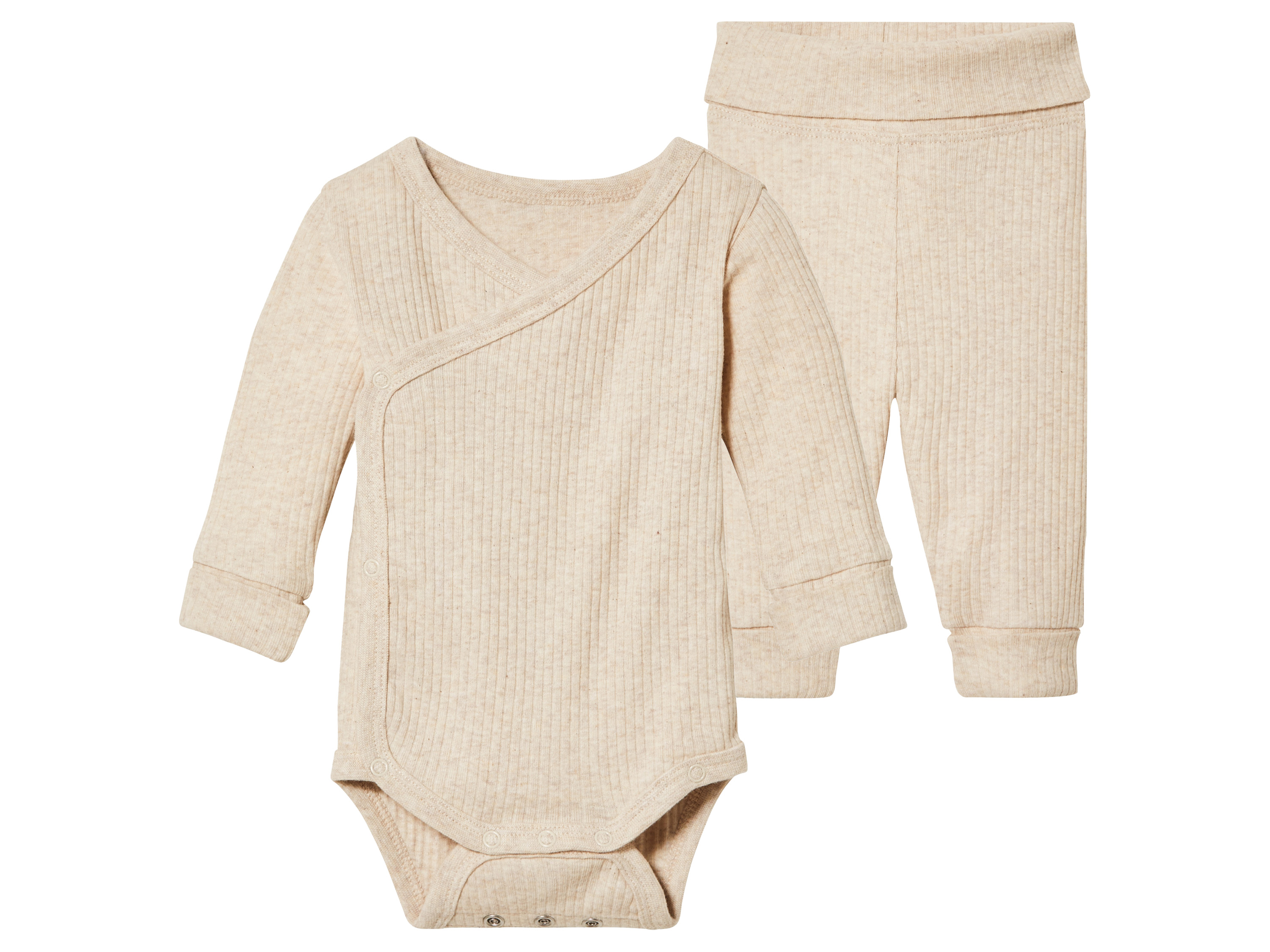 lupilu® Ensemble côtelé évolutif bébé (86/92, beige)