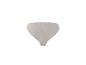 Culotte taille haute côtelée beige clair sur fond blanc.