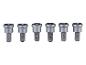 Six embouts de tournevis magnétiques gris avec têtes PH2
