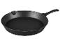 Poêle en fonte noire : ustensile de cuisine.