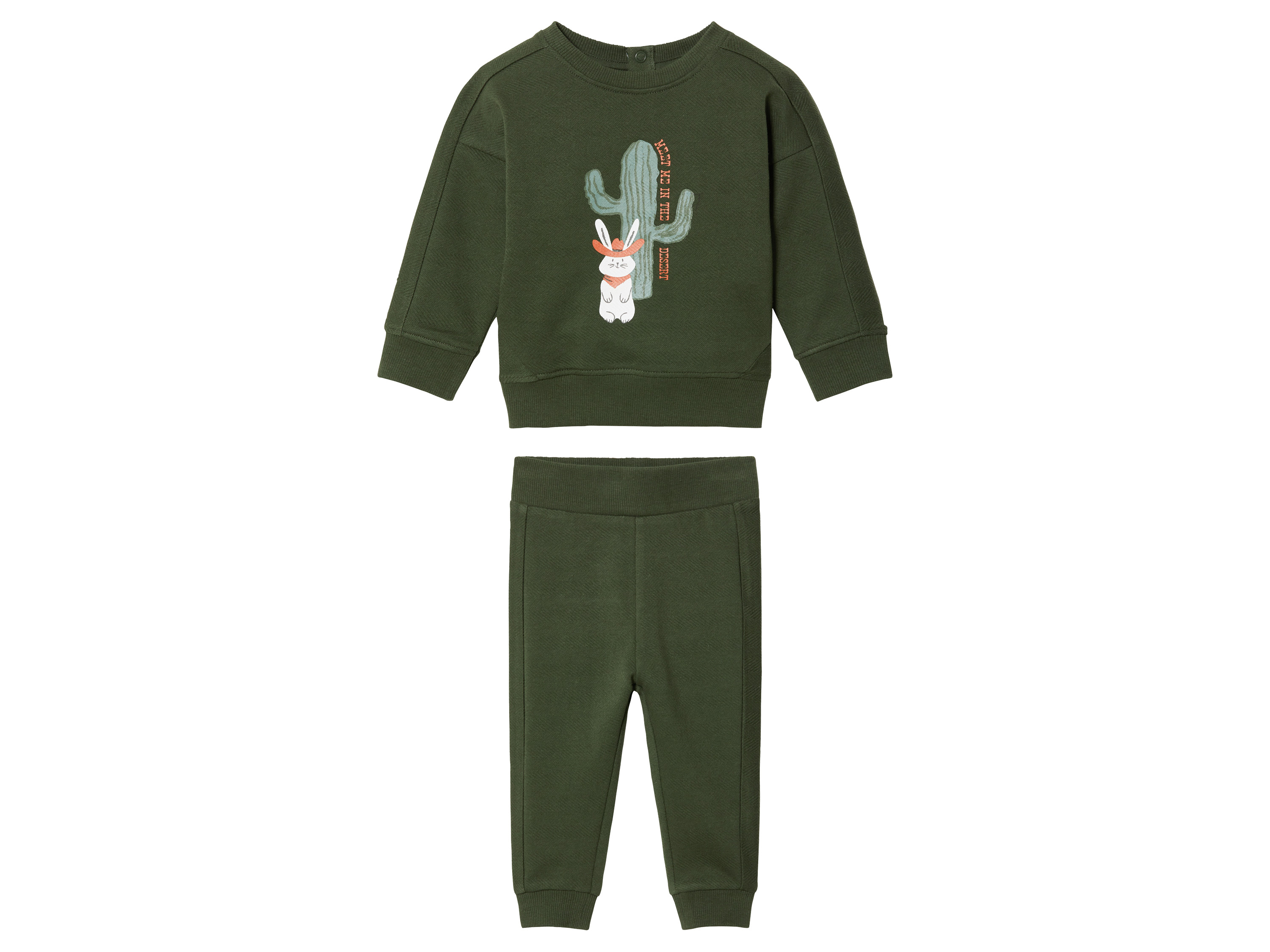 lupilu® Ensemble molletonné bébé (0-2 mois, vert foncé)