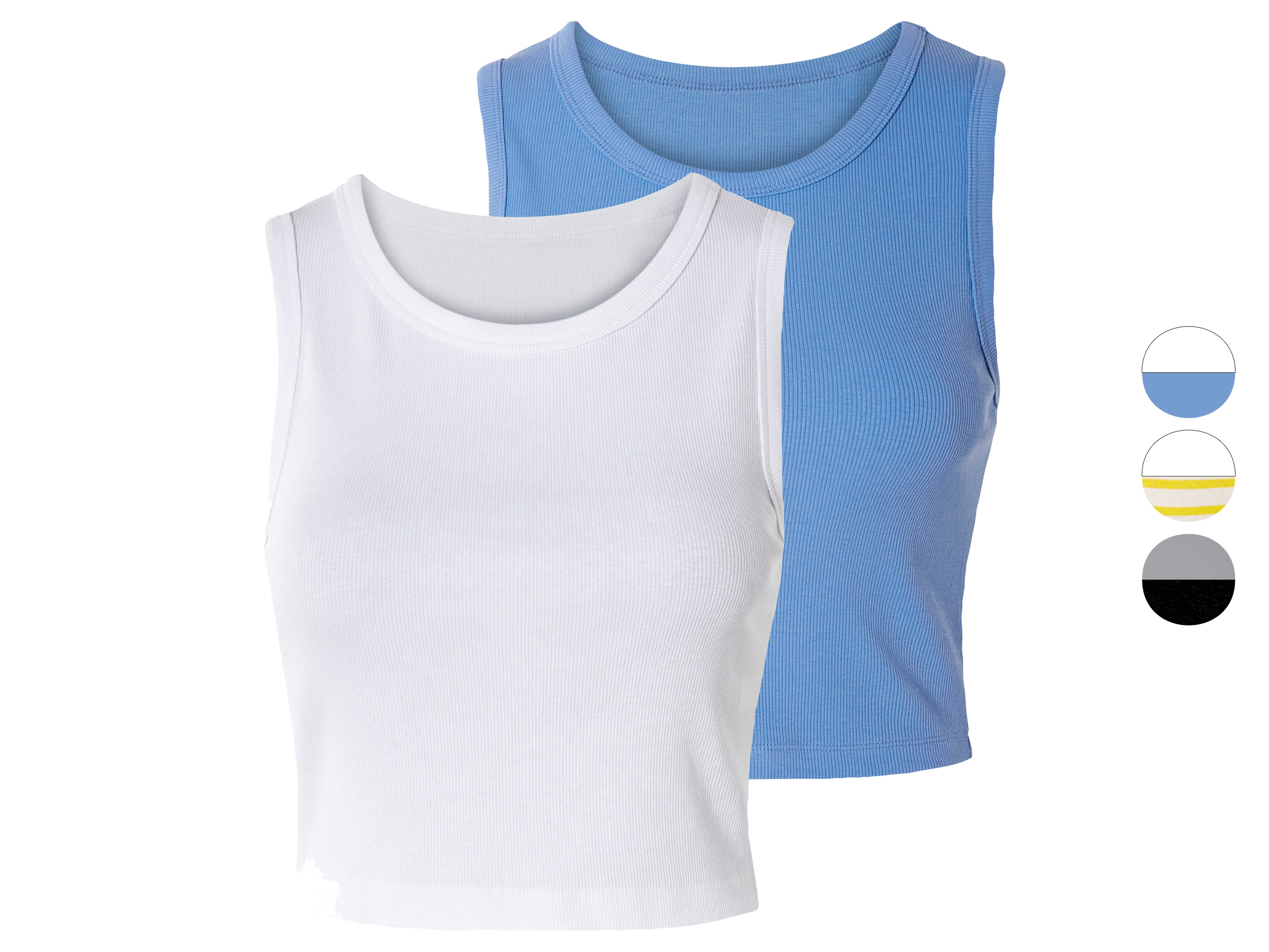 esmara® Lot de 2 crop tops femme